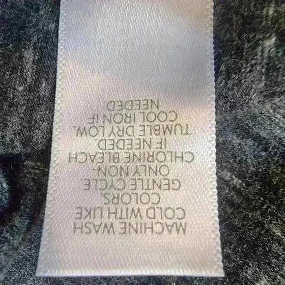 J. Jill Pure Jill Top Size Large Gray Long Sleeve Rear V Neck Twisted Knot - Picture 9 of 10